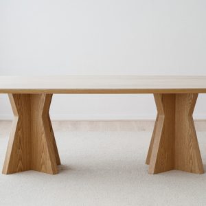 Mesa línea cerámico beige fresno