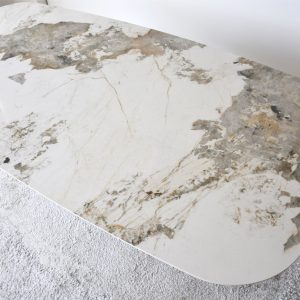 Mesa piedra sinterizada y fresno