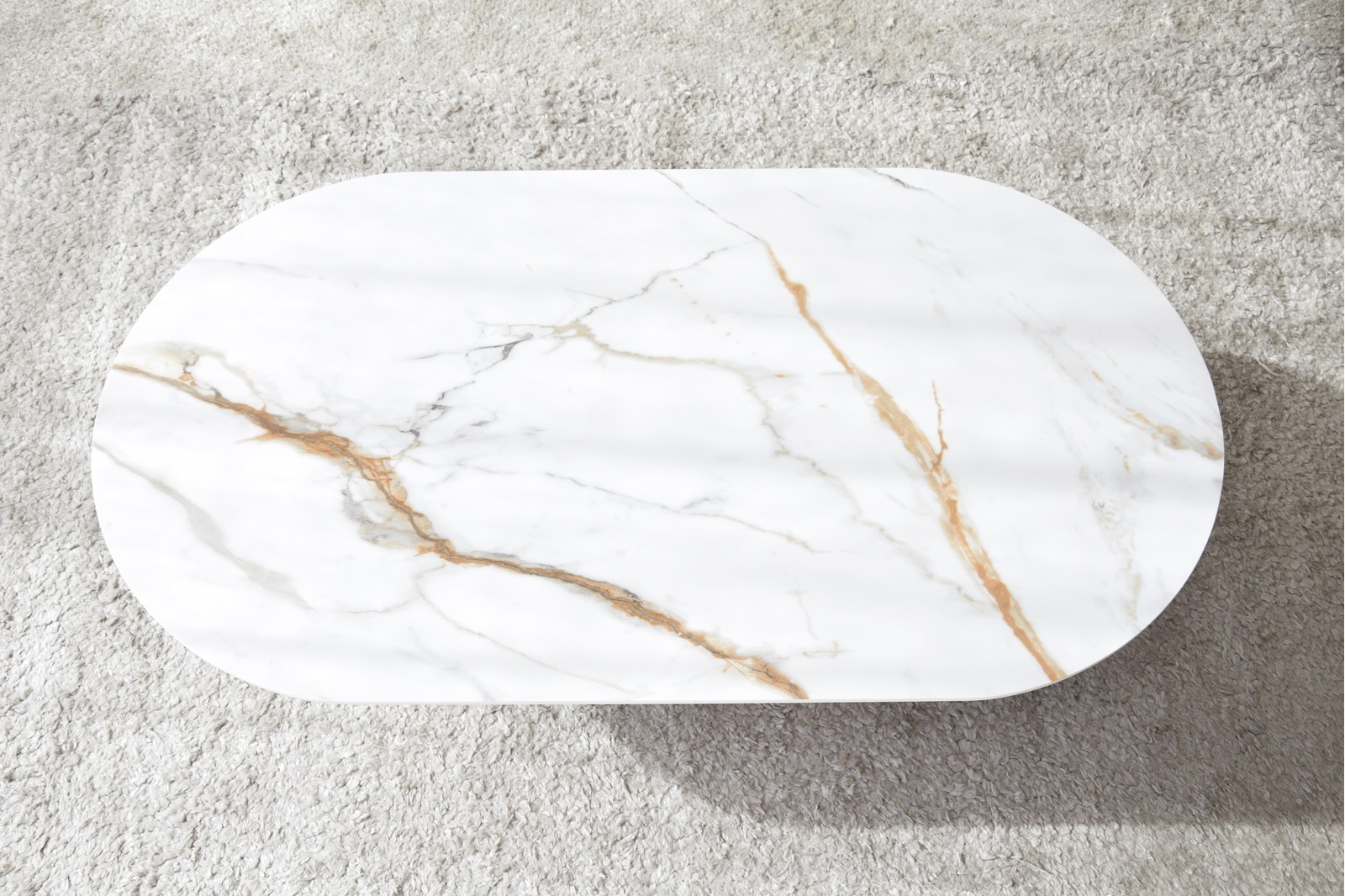 Mesa bahía natural blanco ocre