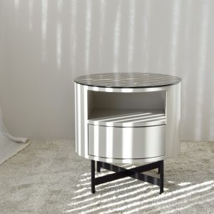 Mesita N55 mármol cerámico gris