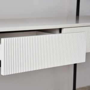 Consola N24 cerámico blanco y gris