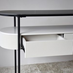 Consola N24 piedra sinterizada negro