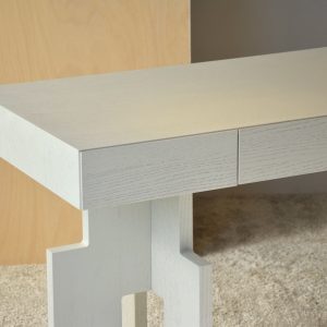 Consola en roble blanco roto mate - Imagen 4
